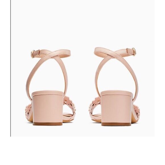 Kate Spade Daisy Floral Rose Smoke Pink Sandals size 7.5 2” heel NWB - Picture 4 of 6